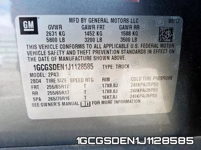 1GCGSDEN1J1128585 фото 2