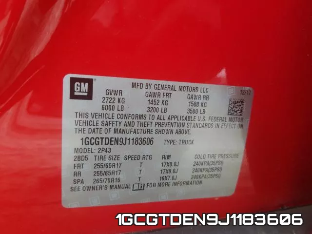 1GCGTDEN9J1183606 фото 2