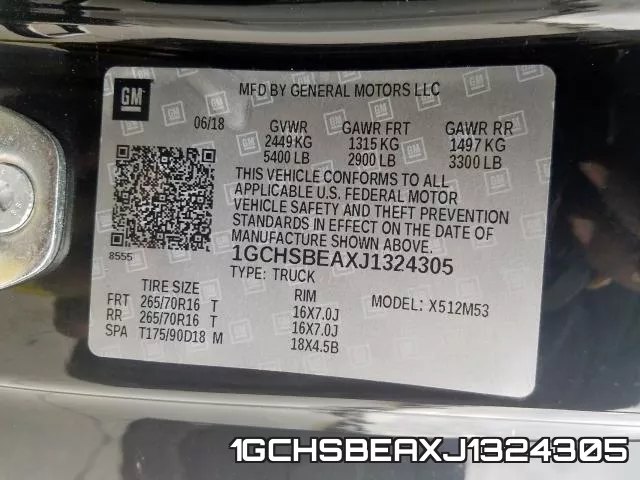 1GCHSBEAXJ1324305 фото 2