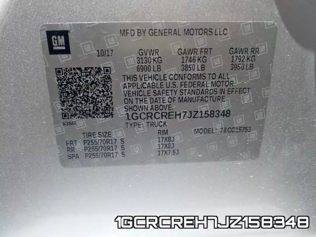 1GCRCREH7JZ158348 фото 2