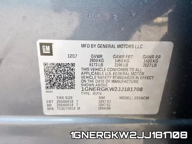 1GNERGKW2JJ181708 фото 2