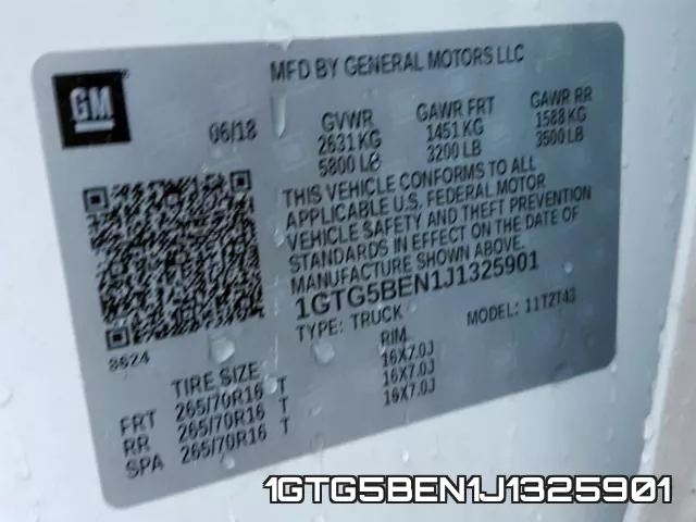 1GTG5BEN1J1325901 фото 2
