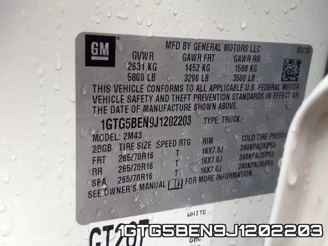 1GTG5BEN9J1202203 фото 2