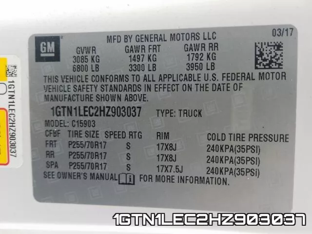 1GTN1LEC2HZ903037 фото 2