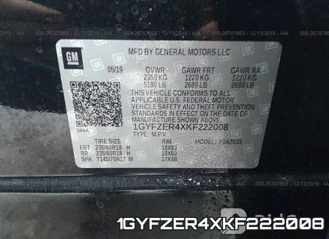 1GYFZER4XKF222008 фото 10