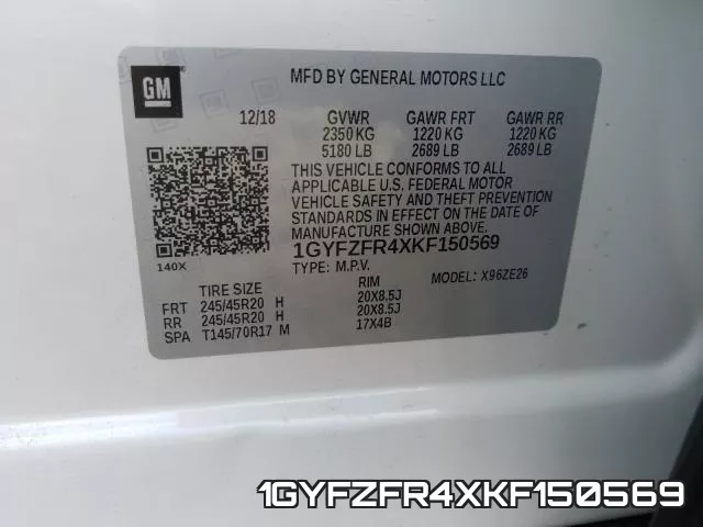 1GYFZFR4XKF150569 фото 2