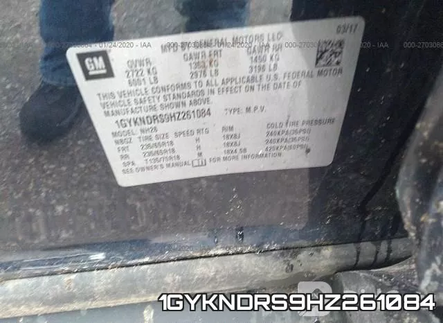 1GYKNDRS9HZ261084 фото 10