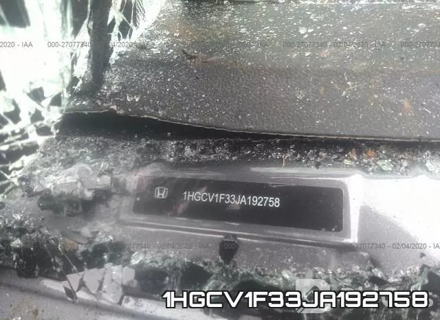 1HGCV1F33JA192758 фото 10