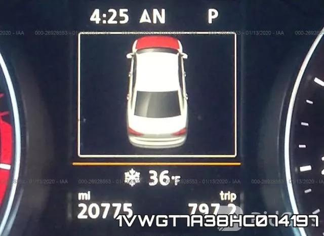 1VWGT7A38HC074197 фото 8