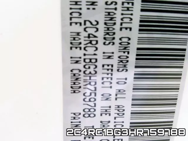 2C4RC1BG3HR759788 фото 2