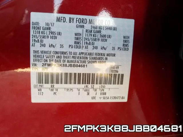 2FMPK3K88JBB04681 фото 2