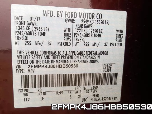 2FMPK4J86HBB50530 фото 2