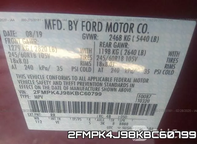 2FMPK4J98KBC60799 фото 10