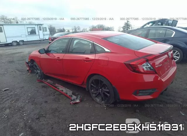2HGFC2E85KH511831 фото 4