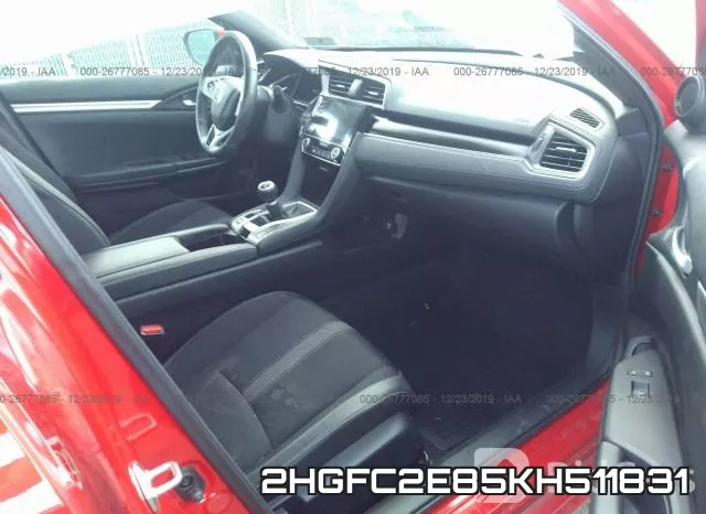2HGFC2E85KH511831 фото 6