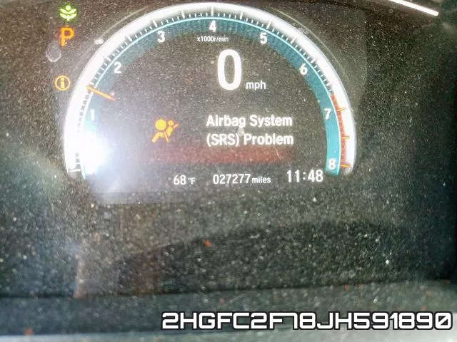 2HGFC2F78JH591890 фото 9