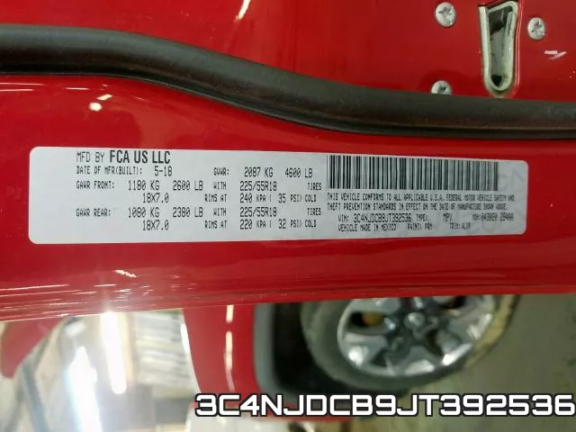 3C4NJDCB9JT392536 фото 2