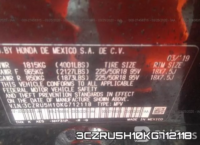 3CZRU5H10KG712118 фото 10