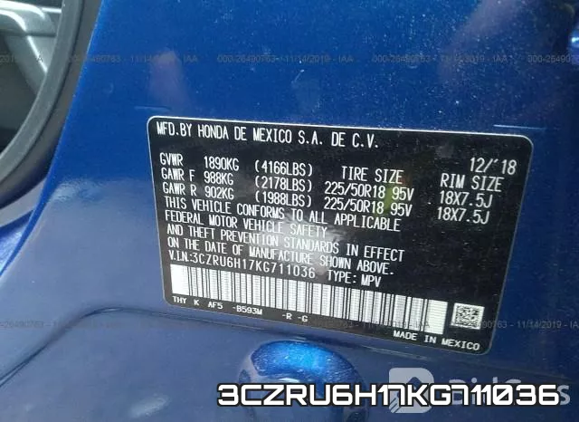 3CZRU6H17KG711036 фото 10