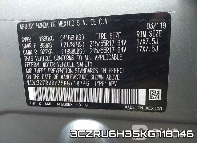 3CZRU6H35KG718746 фото 10