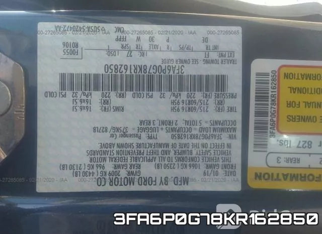 3FA6P0G78KR162850 фото 10