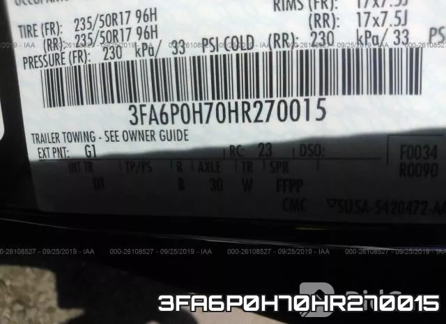 3FA6P0H70HR270015 фото 10