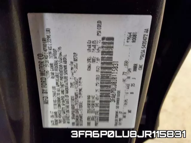 3FA6P0LU8JR115831 фото 2