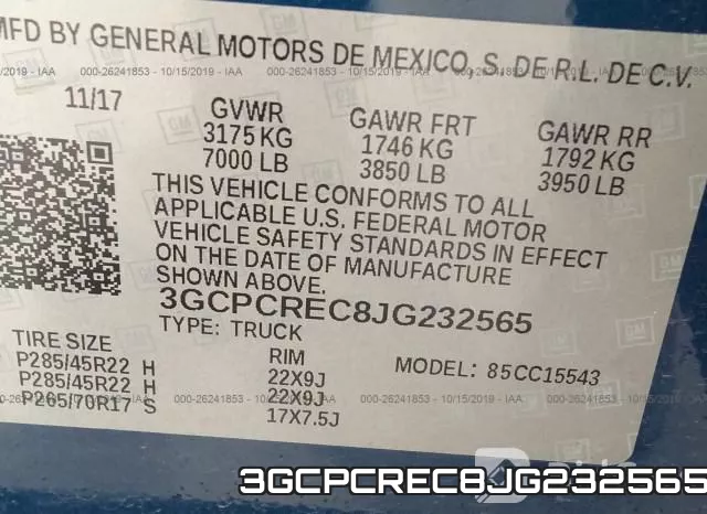 3GCPCREC8JG232565 фото 10