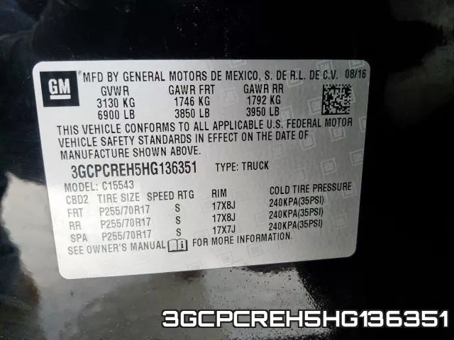 3GCPCREH5HG136351 фото 2