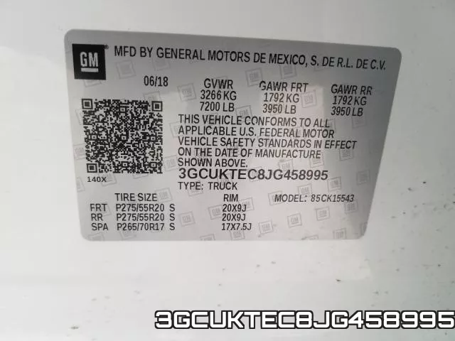 3GCUKTEC8JG458995 фото 2