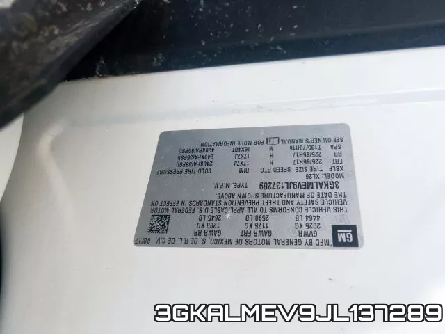 3GKALMEV9JL137289 фото 2