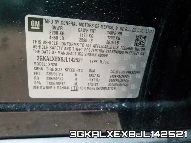 3GKALXEX8JL142521 фото 2