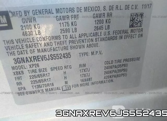 3GNAXREV6JS552435 фото 10