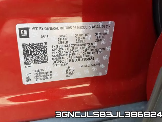 3GNCJLSB3JL386824 фото 2