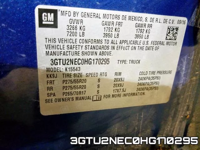 3GTU2NEC0HG170295 фото 2