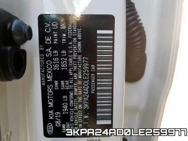 3KPA24AD0LE259977 фото 2
