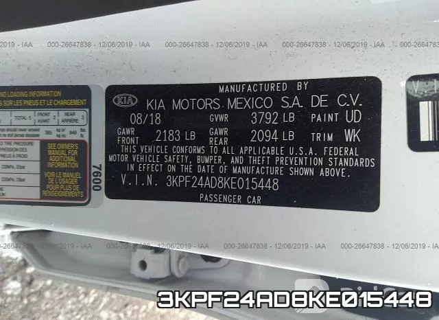 3KPF24AD8KE015448 фото 10