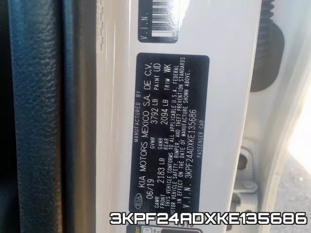 3KPF24ADXKE135686 фото 2