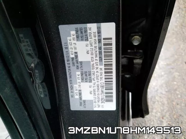 3MZBN1U78HM149513 фото 2