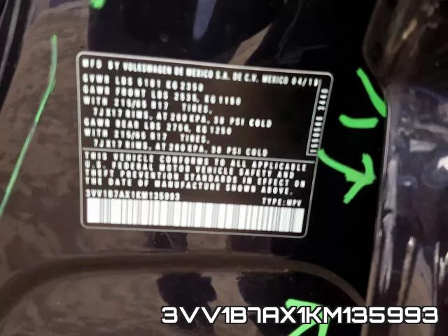 3VV1B7AX1KM135993 фото 2