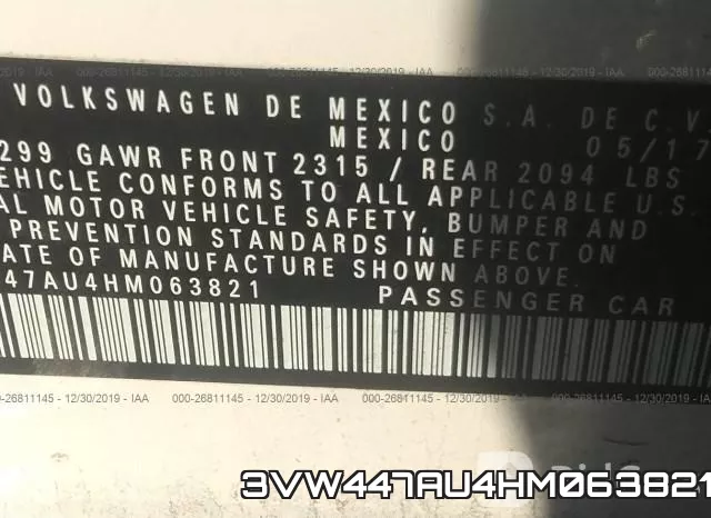 3VW447AU4HM063821 фото 10