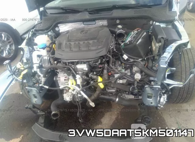 3VW5DAAT5KM501147 фото 2