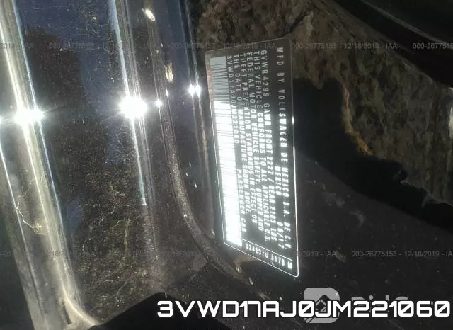 3VWD17AJ0JM221060 фото 10
