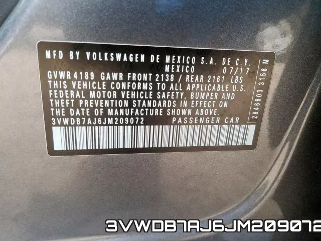 3VWDB7AJ6JM209072 фото 2
