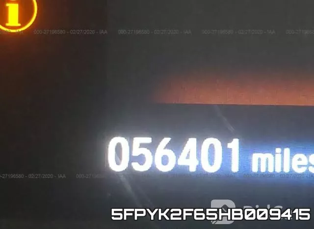 5FPYK2F65HB009415 фото 8