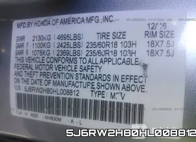 5J6RW2H80HL008812 фото 10