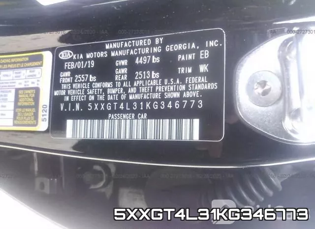 5XXGT4L31KG346773 фото 10