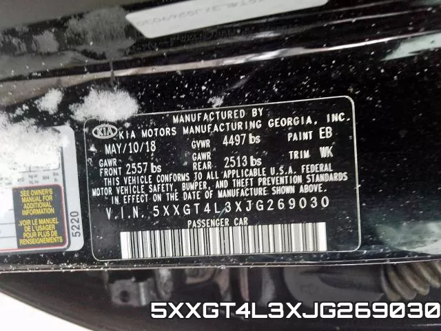 5XXGT4L3XJG269030 фото 2