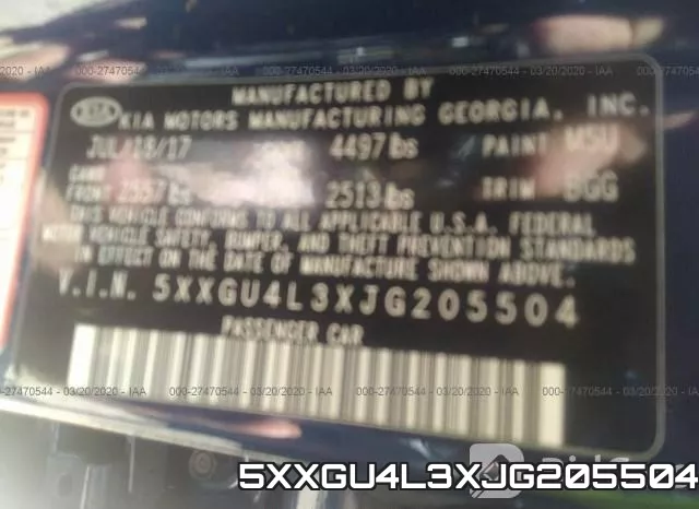 5XXGU4L3XJG205504 фото 10