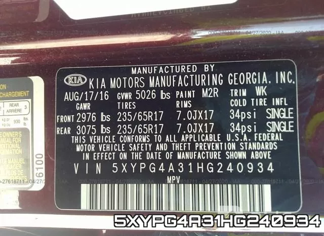 5XYPG4A31HG240934 фото 10